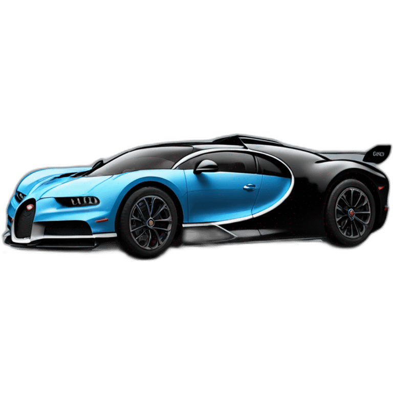 Bugatti bolide noir emoji