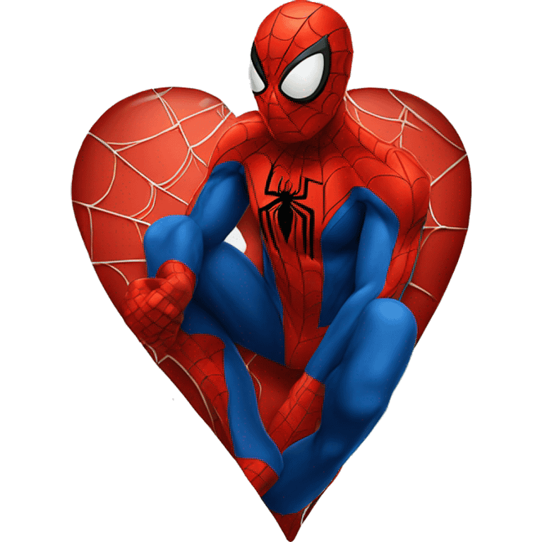 Spiderman heart emoji