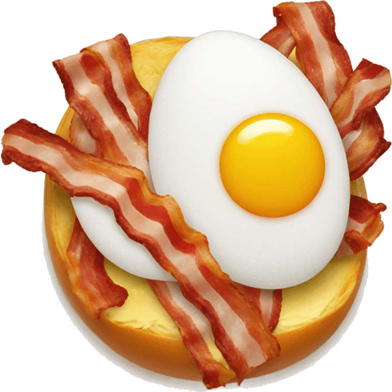 Eggs with bacon emoji