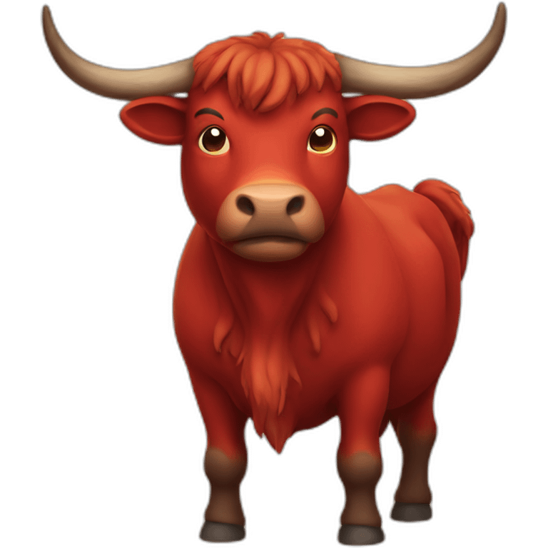 red ox emoji