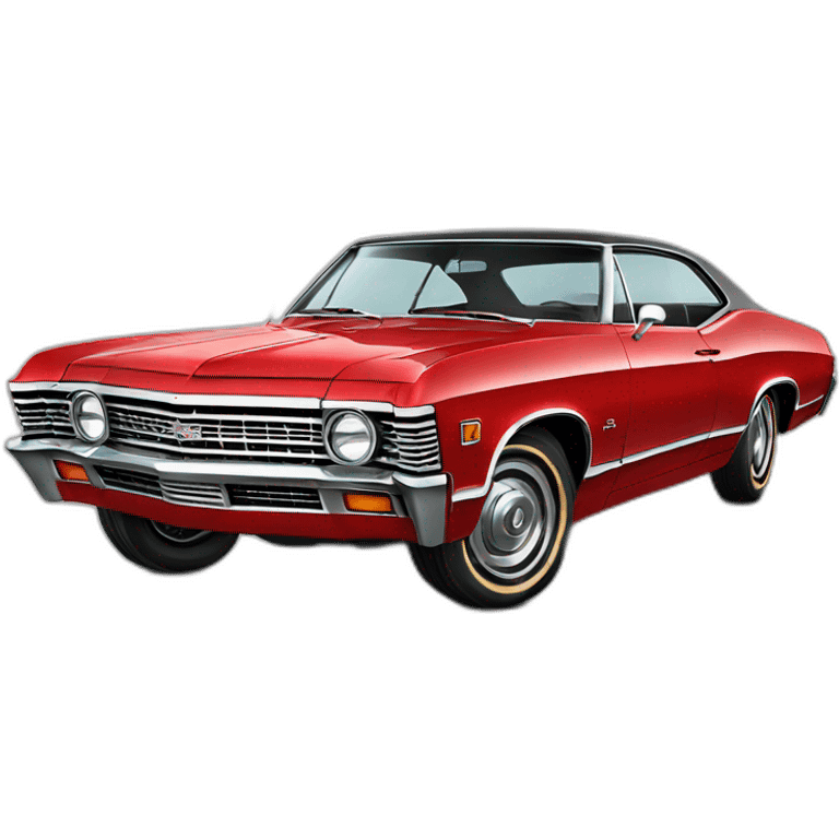 1967 Chevrolet Impala red emoji