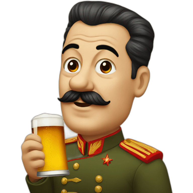 joseph stalin holding a beer emoji