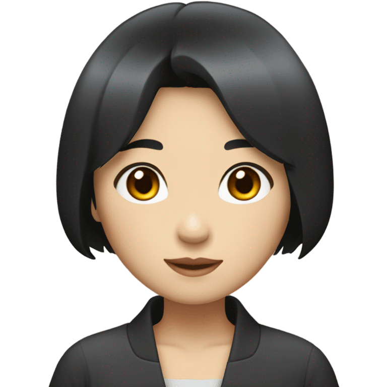 black-short-bob-hair-japanese-girl-face emoji