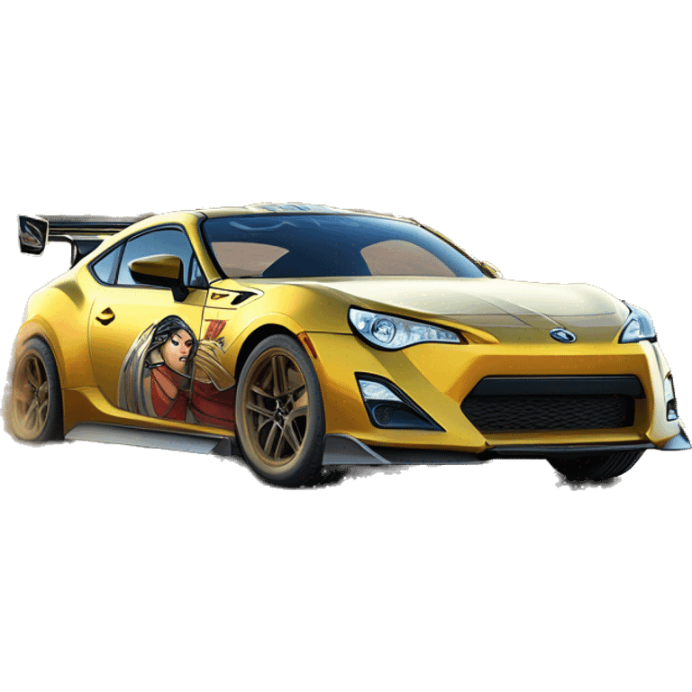 Linda Carter’s Wonder Woman Long wheelbase widened ground effects Scion FR-S desert race car emoji