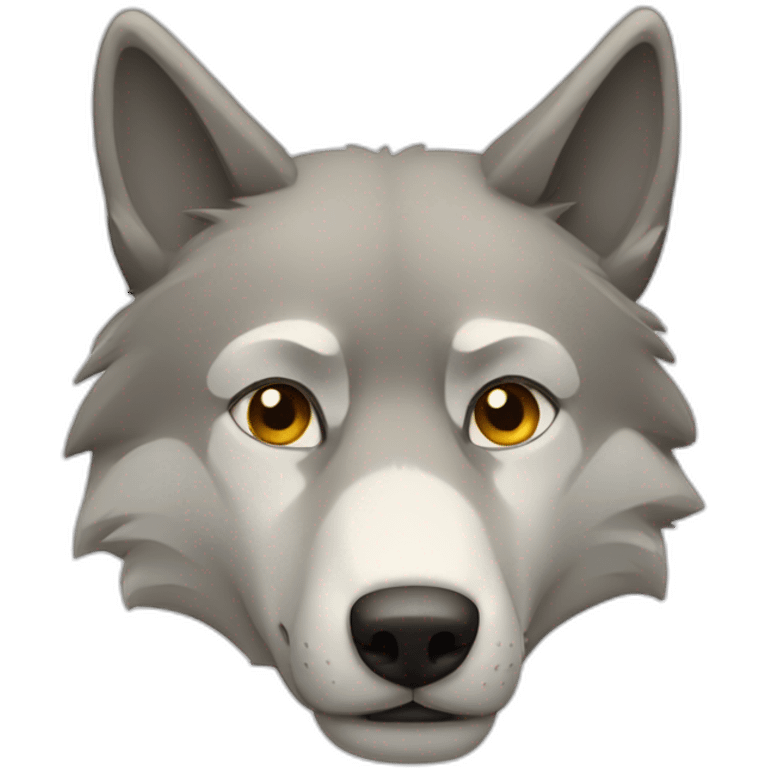 Un loup qui dort emoji