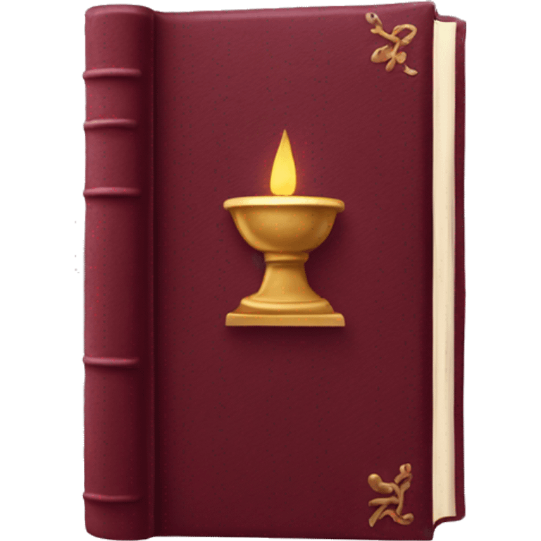 Burgundy book emoji