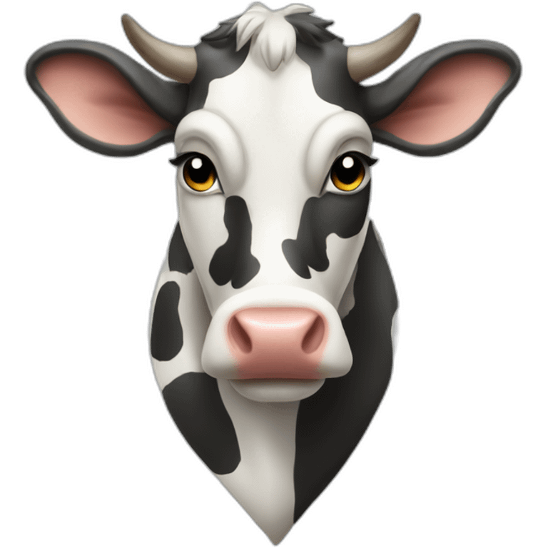 cow striper emoji