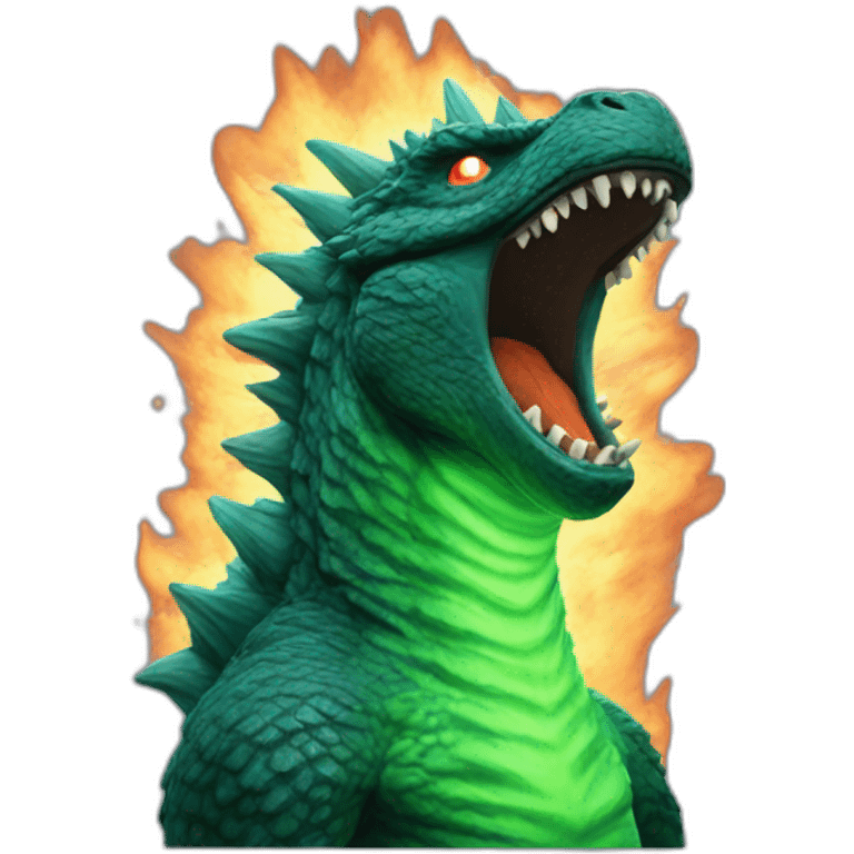 Godzilla atomic breath emoji