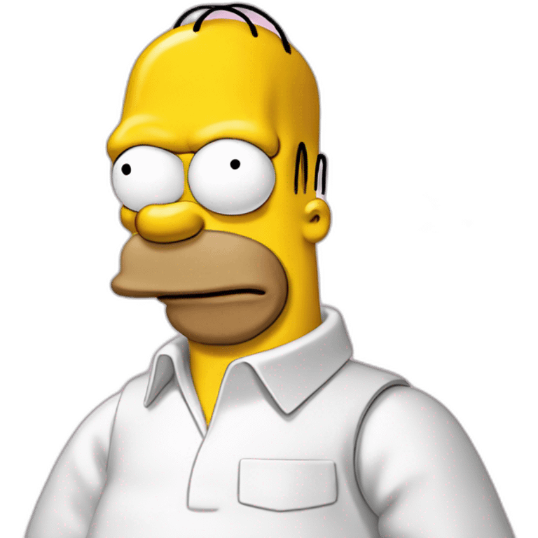 Homer simpson with donuts emoji