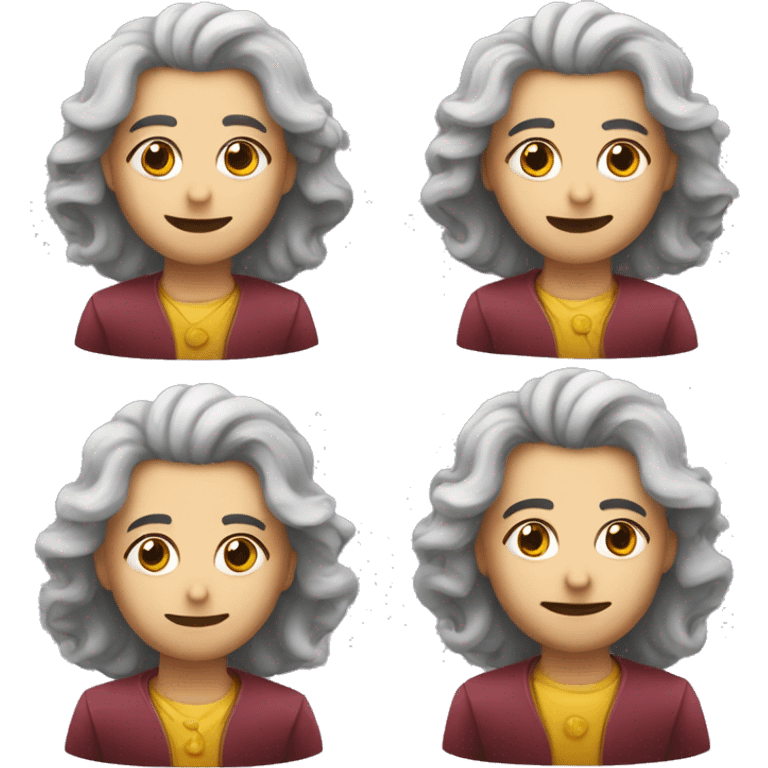 Cartomante con capelli scuri  emoji