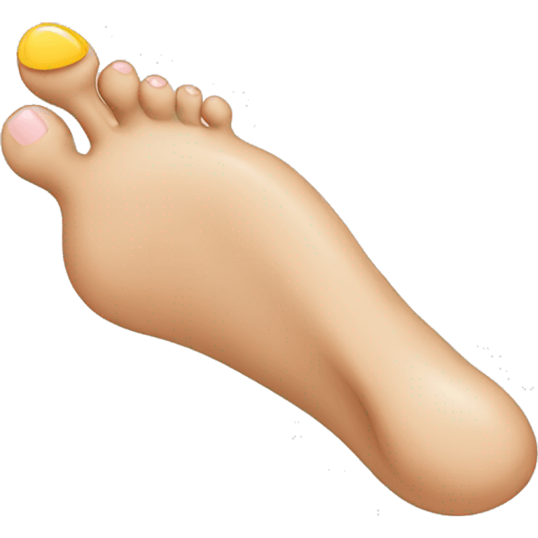 Foot with long toenails emoji