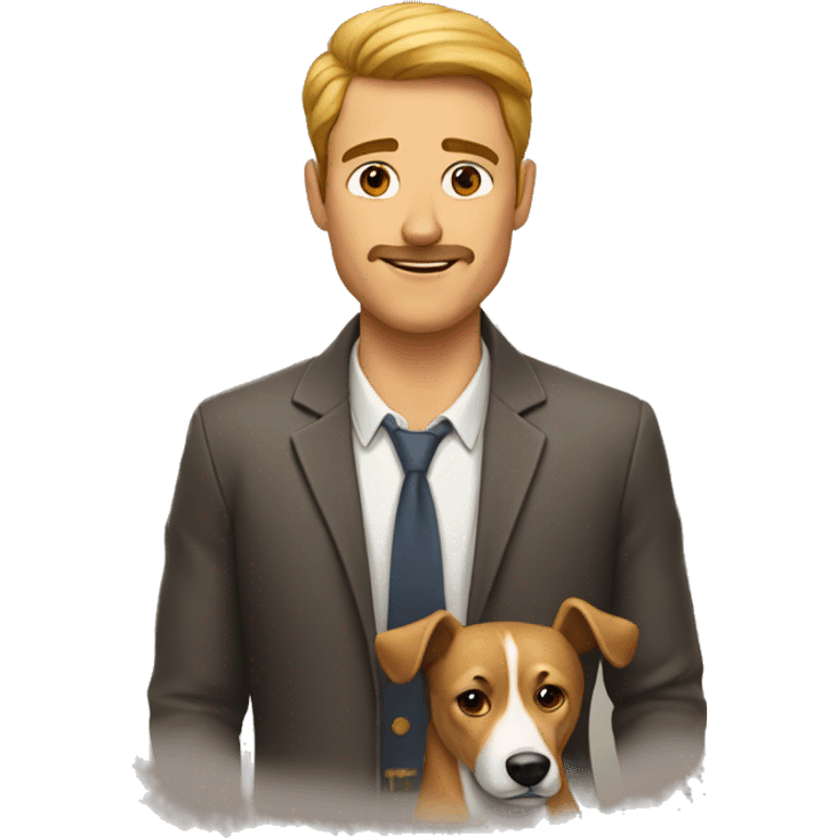 hombre con cara de perro emoji