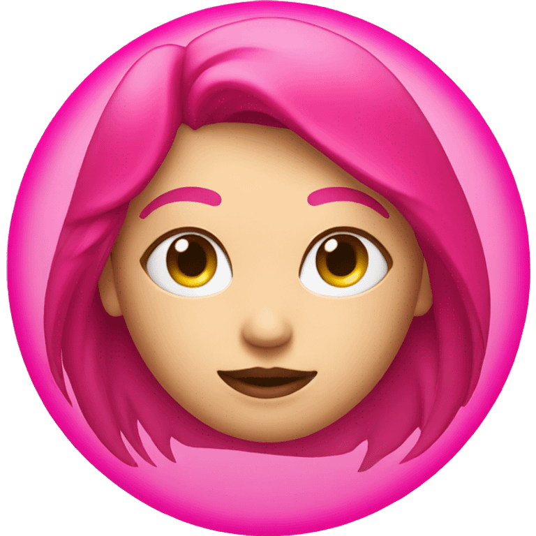 hot pink circle emoji