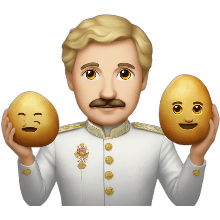 God and lukashenko and potato emoji