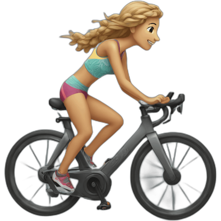 Bohemian spin bike emoji