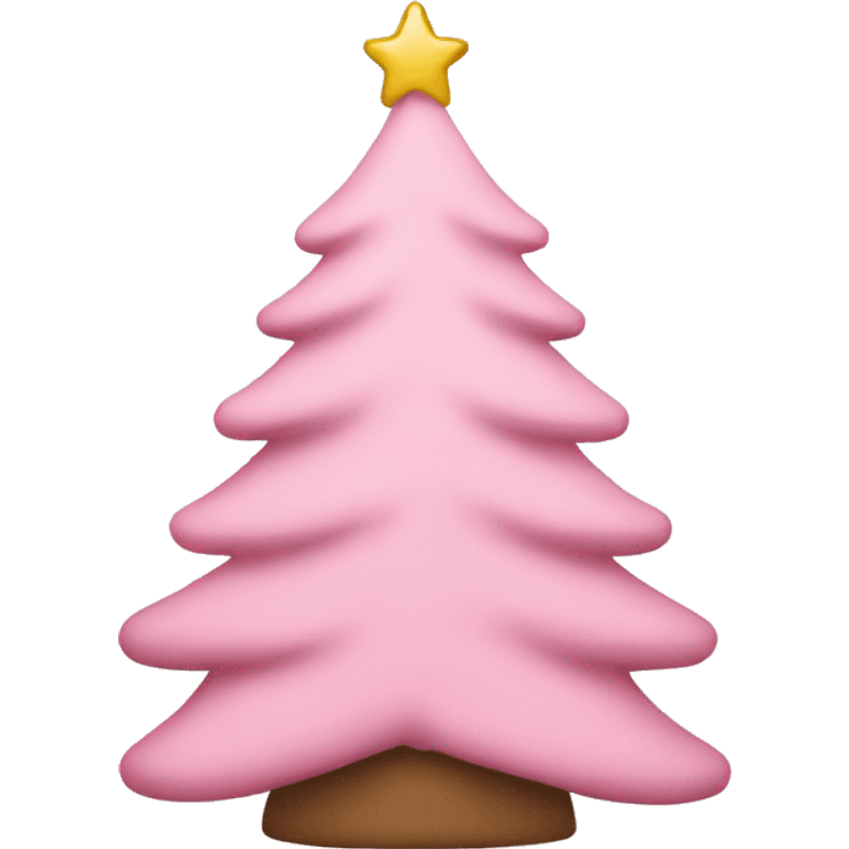 Light pink Christmas tree emoji