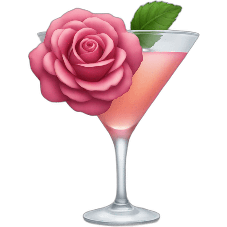 cocktail rose emoji