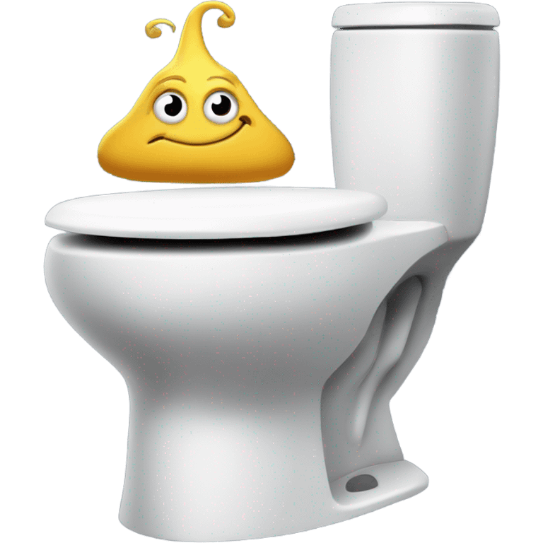 Slug pooping on toilet  emoji