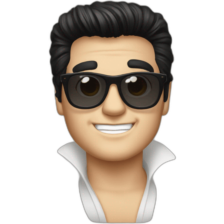 elvis presley with glasses emoji