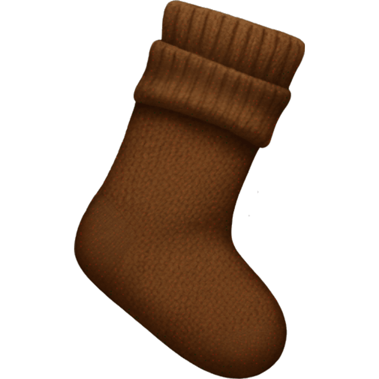 Brown sock emoji