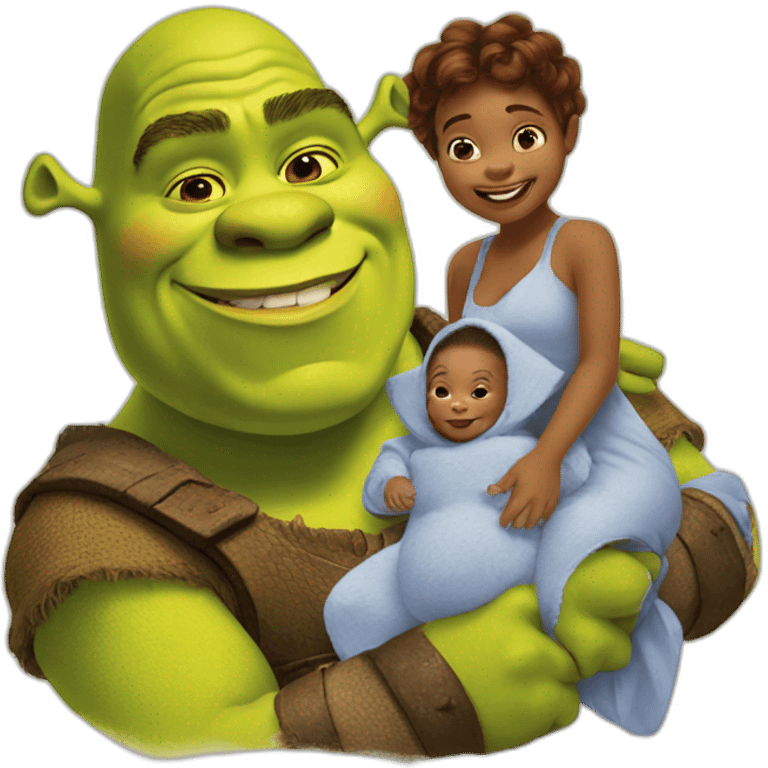 Shrek and babys emoji