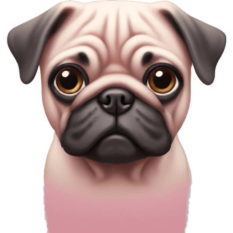 Pink Pug  emoji