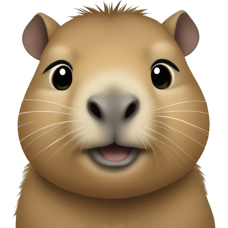 Fat and cute Capybara baby emoji