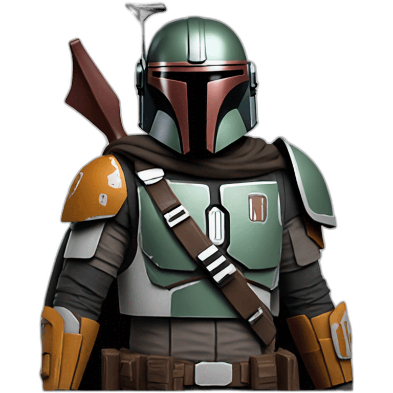 mandalorian with shoulders emoji