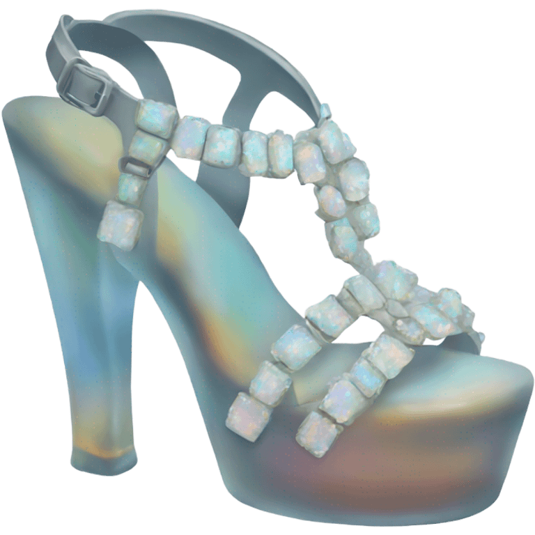 opal Crystal sandal shoe emoji