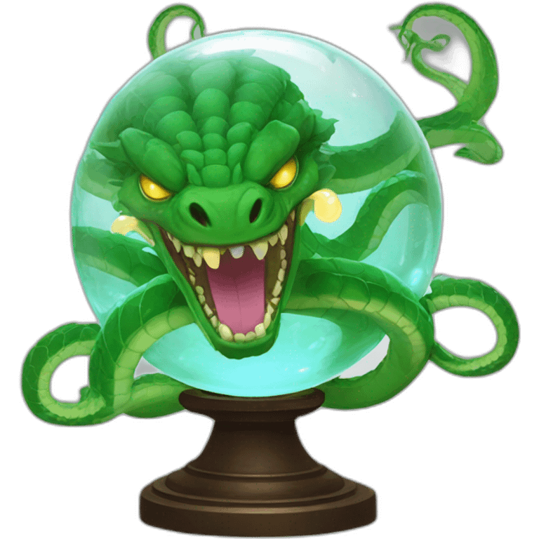 hydra in breacking crystal ball emoji