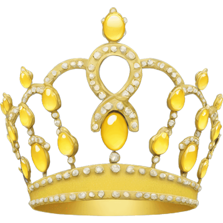 Yellow tiara emoji