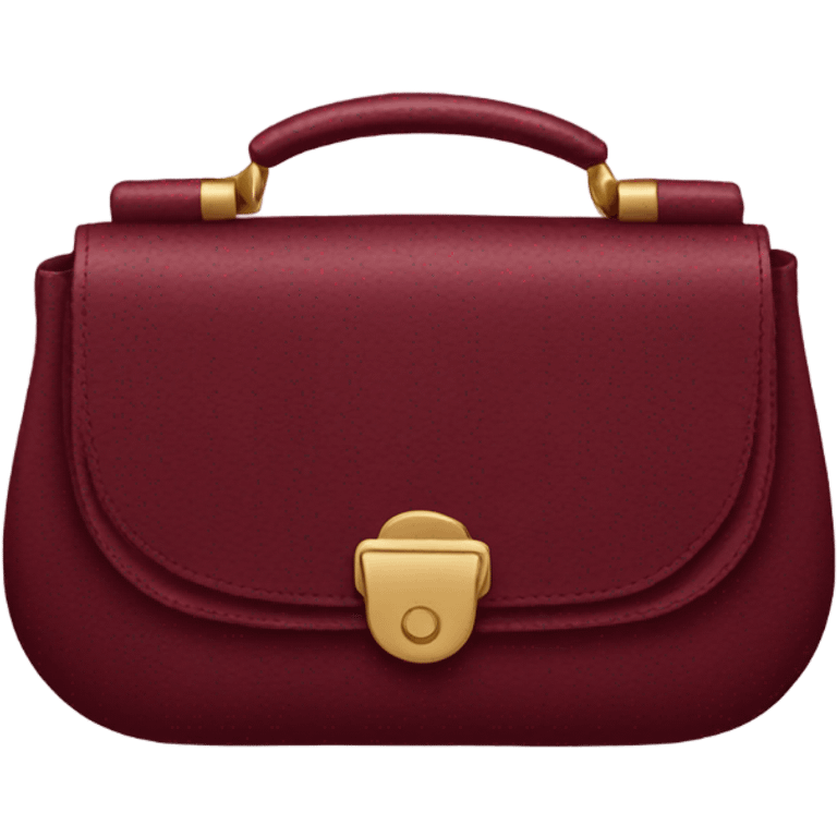 Burgundy purse emoji