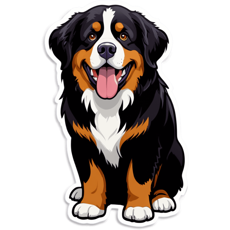 Bernese mountain dog hungry emoji