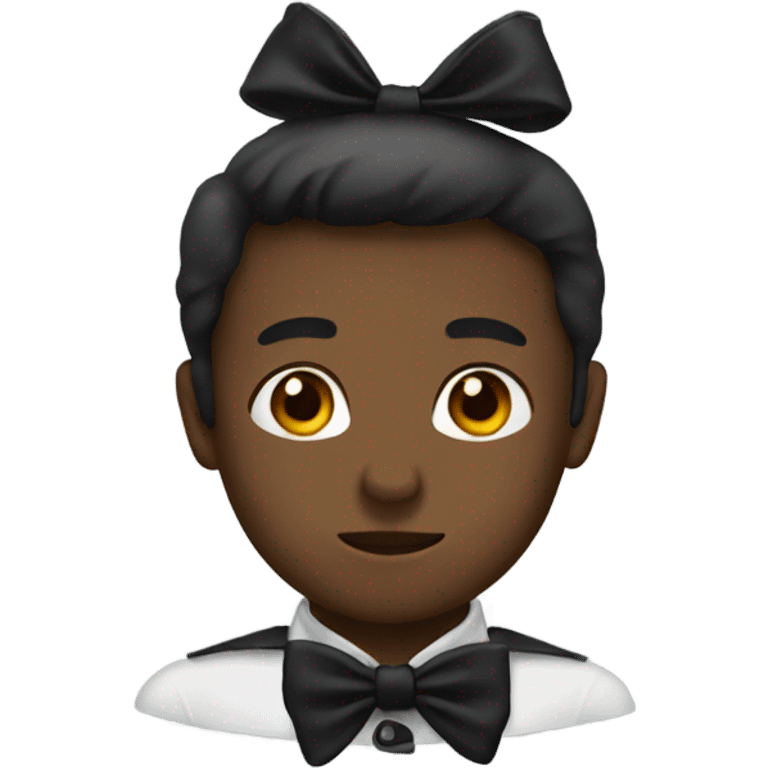 Black bow emoji