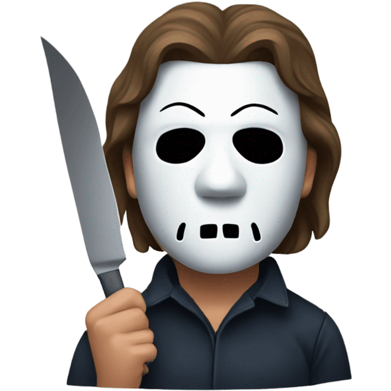 Michael Myers with Covid emoji