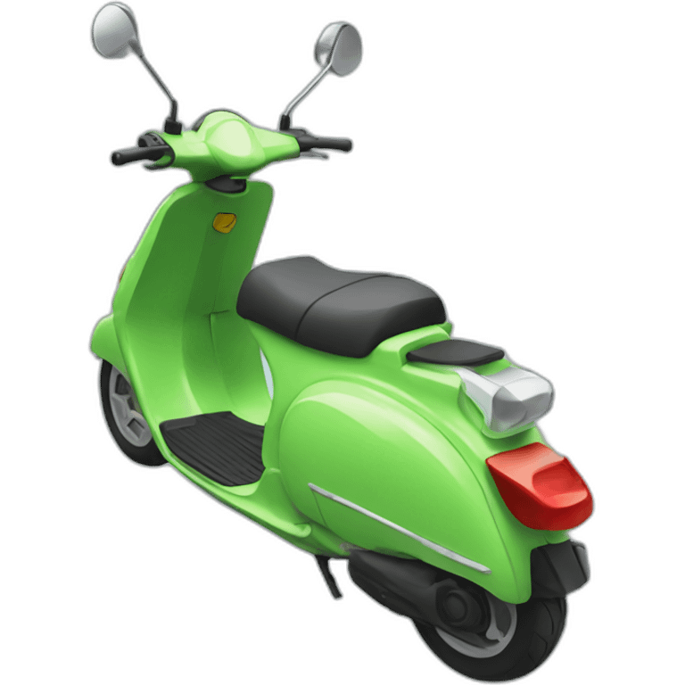 a scooter hit by a car emoji