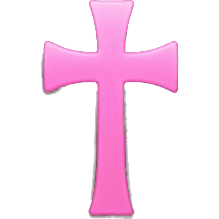 Pink cross emoji