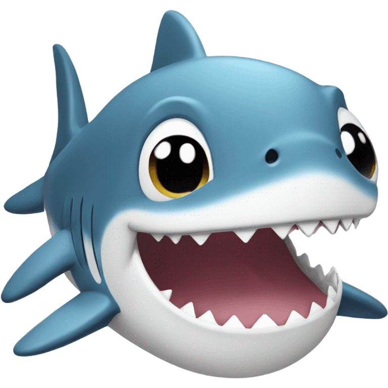 Baby shark smiling emoji