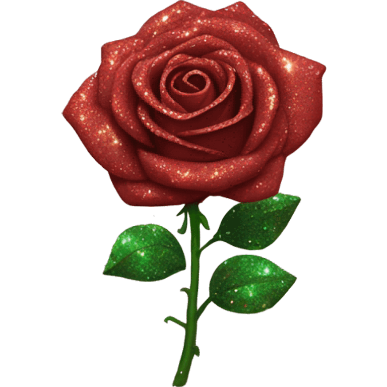 Rose with glitter  emoji