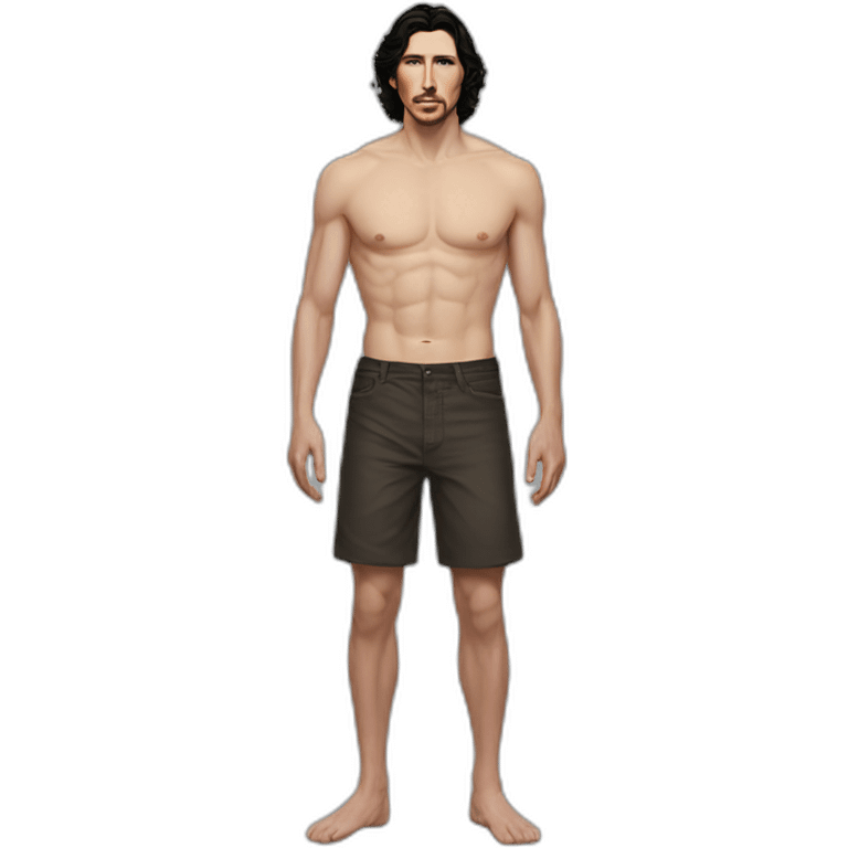 adam driver full body no shirt emoji