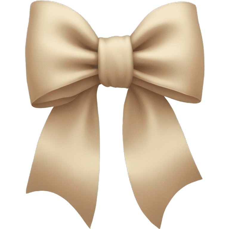 Beige bow emoji