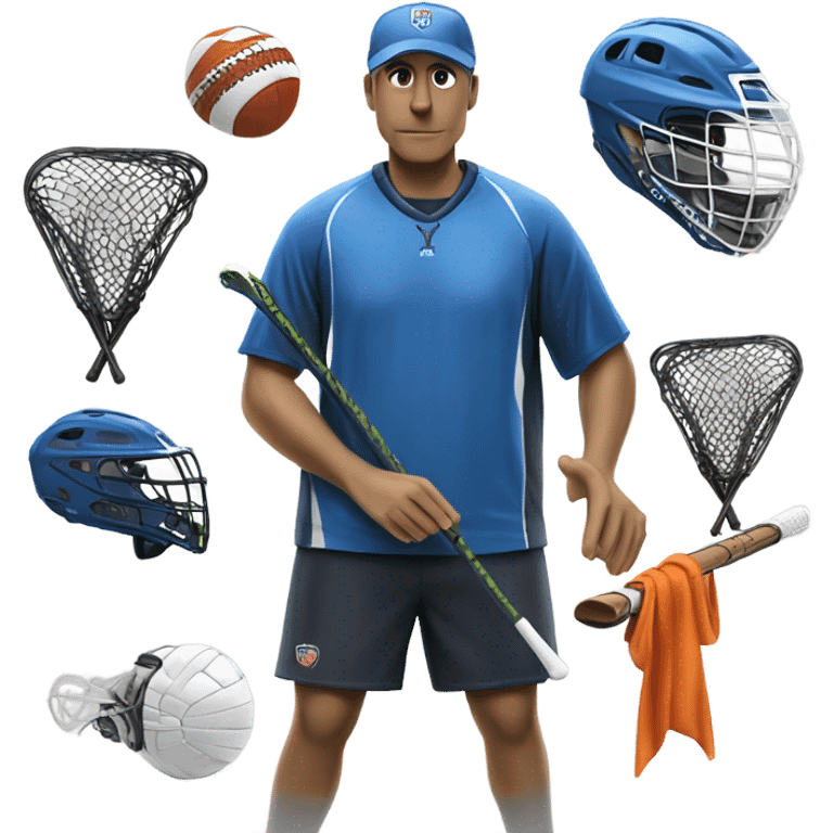 Coaching lacrosse  emoji