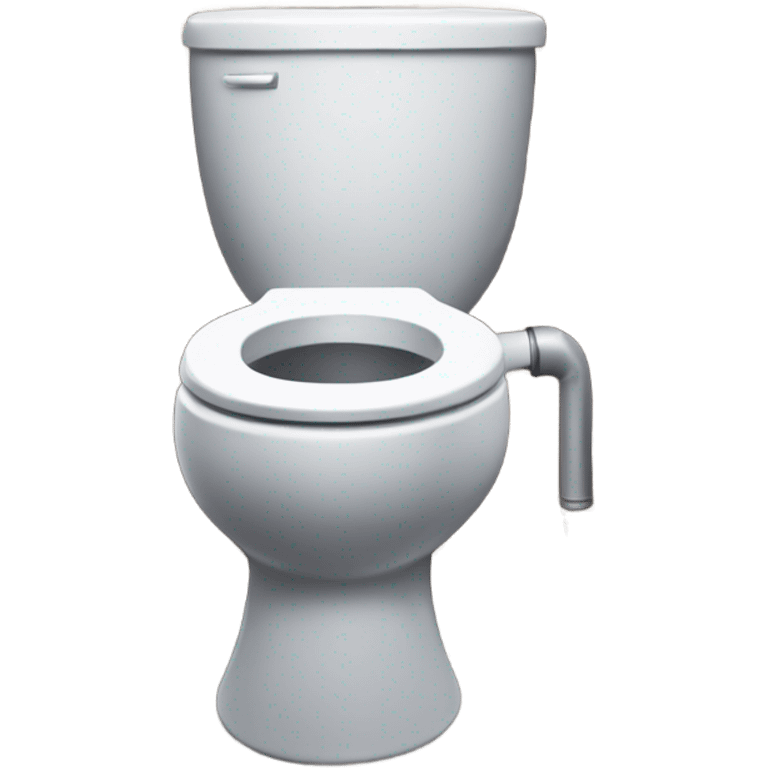 skibidi toilet with an ar from fortnite  emoji