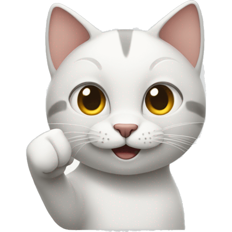 cat showing thumbs up emoji