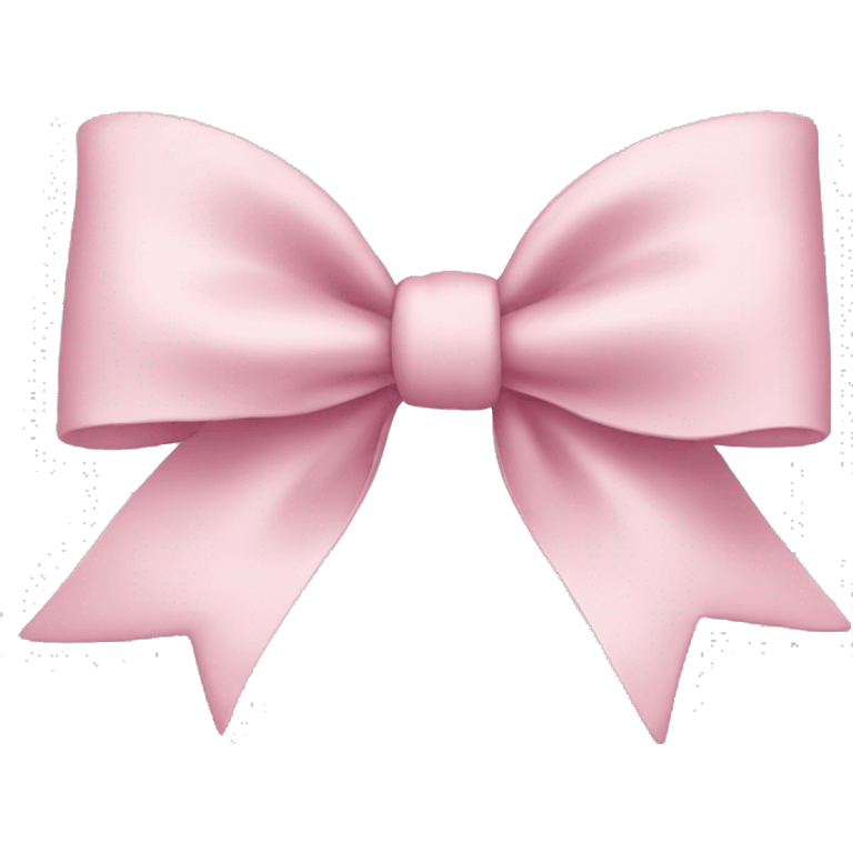 Soft pink bow emoji