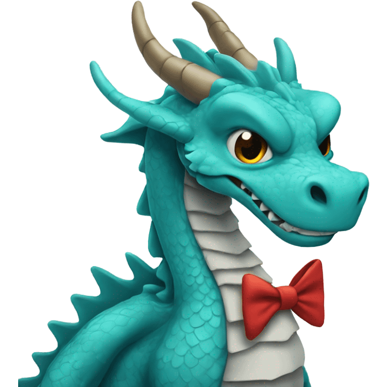 Dragon with a bow tie  emoji