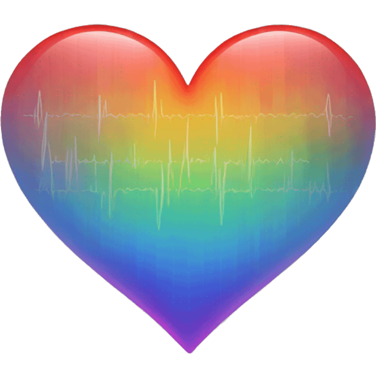 heart rainbow beat emoji