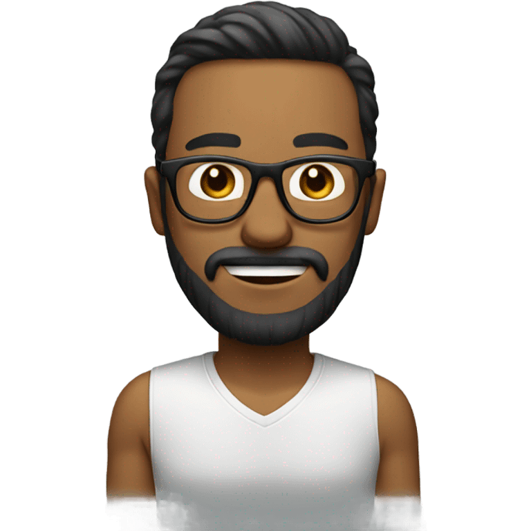 realistic male with glasses and beard emoji