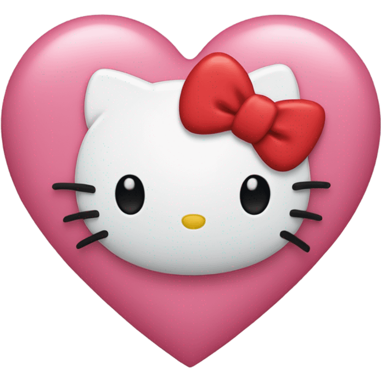 Hello kitty heart  emoji