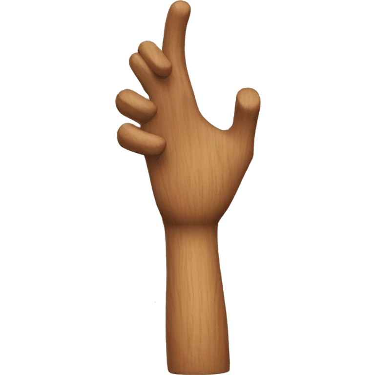 wood arm emoji